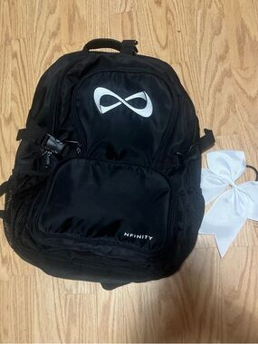 NFINITY Black Backpack with White Logo
